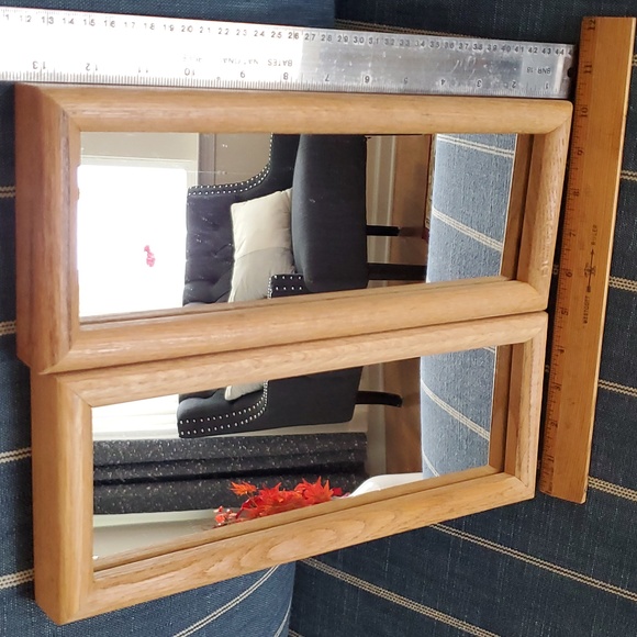 Wood Frame Wall Mirror Set - Picture 1 of 5